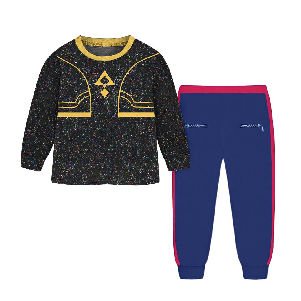 Hildren's Hooded Athletic Tracksuit Unisex Two-Piece Running Clothing Long Sleeve Pullover Hoodie Sweatshirt + Track Pants Set