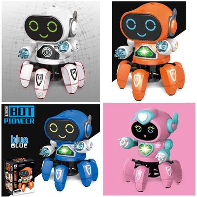 Electric Luminous Six-Claw Singing and Dancing Robot Fish Toy for Kids