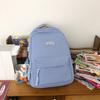 Schoolbag Japanese Simple Solid Color Backpack Women's New Fashion Versatile Large Capacity Junior High School Student Schoolbag Tide Ins