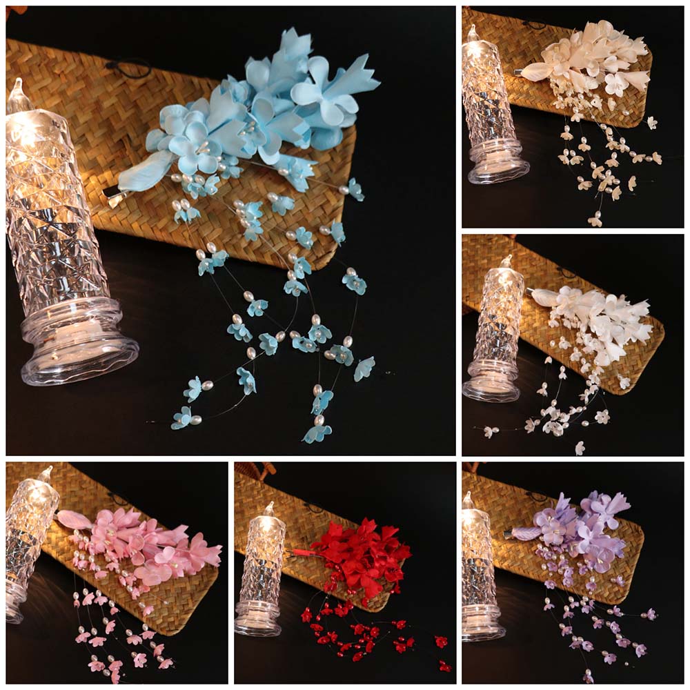 Elegant Bridal Headwear Luxury Flower Barrettes Exquisite Wedding Headdress Hair Jewelry