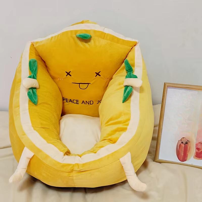 

Мягкая плюшевая подушка в форме фруктов из мультфильма, мягкая креативная подушка для сиденья автомобиля, подушка для татами, подушка для домашнего дивана, декор