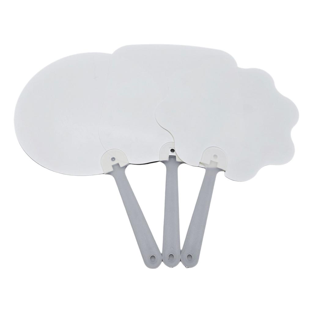 10Pcs Sublimation Paddle Fan Personalized Double-Sided Sublimation Fan Blanks for Church Events and Guest Gifts