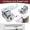 10 Sets 16/20/25/30mm Security Lock Public/Private keyMetal Cylinder Cabinet Locker Cam Lock With 2 Keys Mailbox Lock Drawer