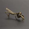 Mantis Kupferornamente Teehaustier Insekt Massiv Antikbronze Kunst Miniatur Heimdekoration Handwerk Figuren Schreibtischzubehör