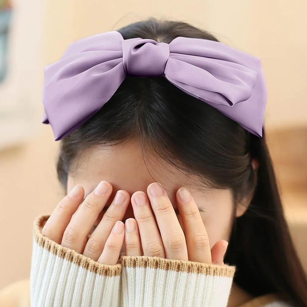 Daily Headband Designer Headband Angel Shushu Satin King Ribbon Hairband Purple Ju Vidastory