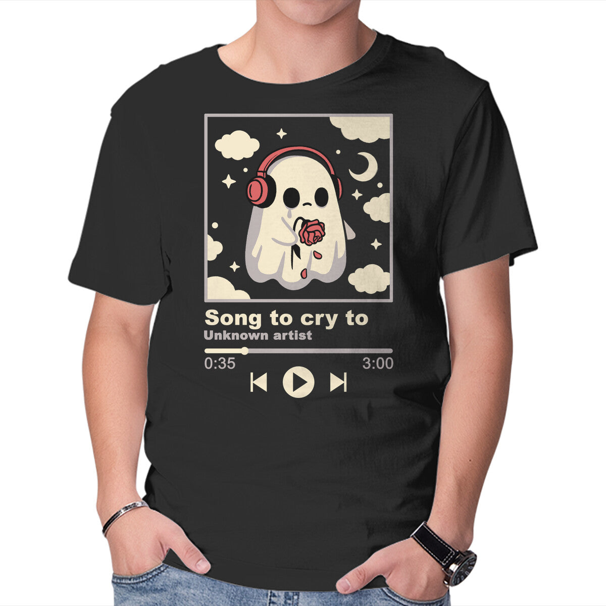 Unisex Crew Neck T-Shirt Song To Cry To Graphic Short Sleeve Casual Tee S