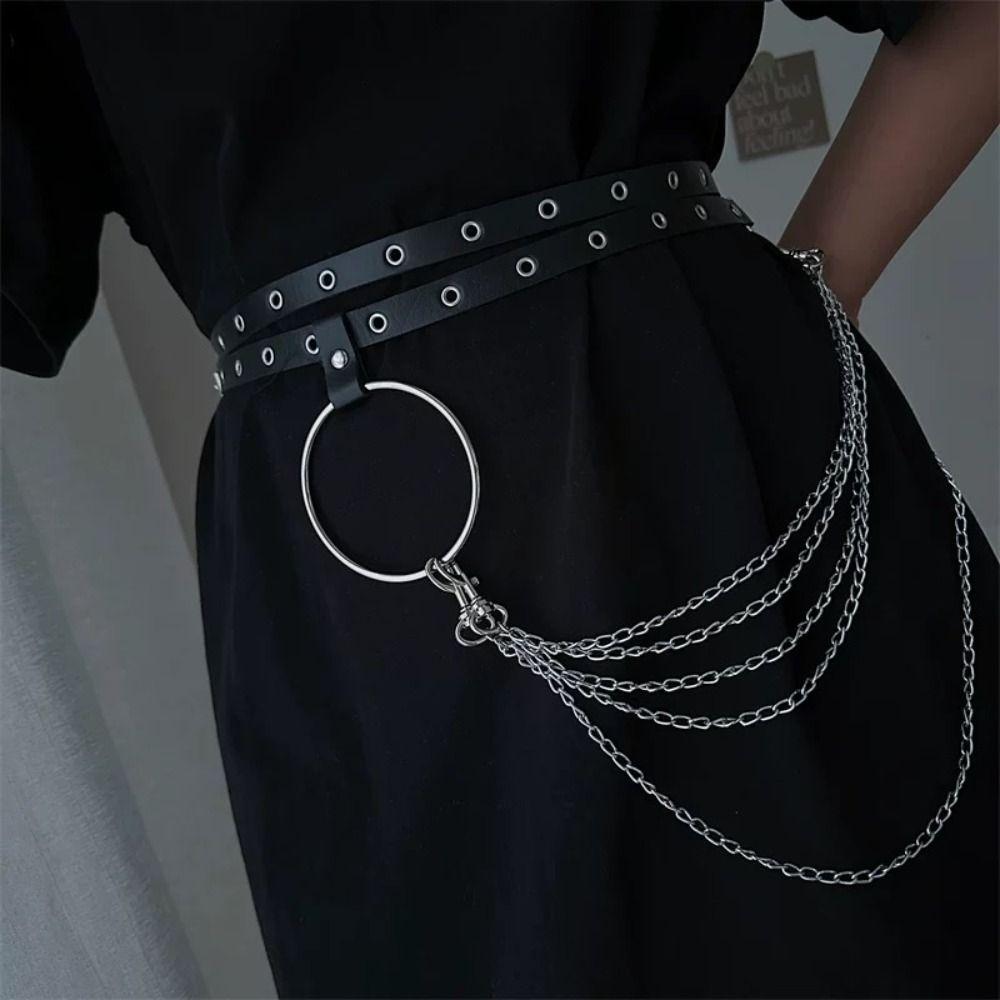 Multi-layer PU Leather Belt Extended Dress Waist Chain Fashion Women Waist Belt  Suit Decoration
