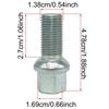 M12x1.5 M14x1.5 Wheel Tyre Bolt Locking Screw Automobiles Wear Parts Bolts Replacement Car Accessories High Quality Material