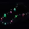 LED Lights Necklace With 8 Lights Bulbs Christmas Flash String Lights Mini Ball Glow Light String Necklace Furniture Accessories