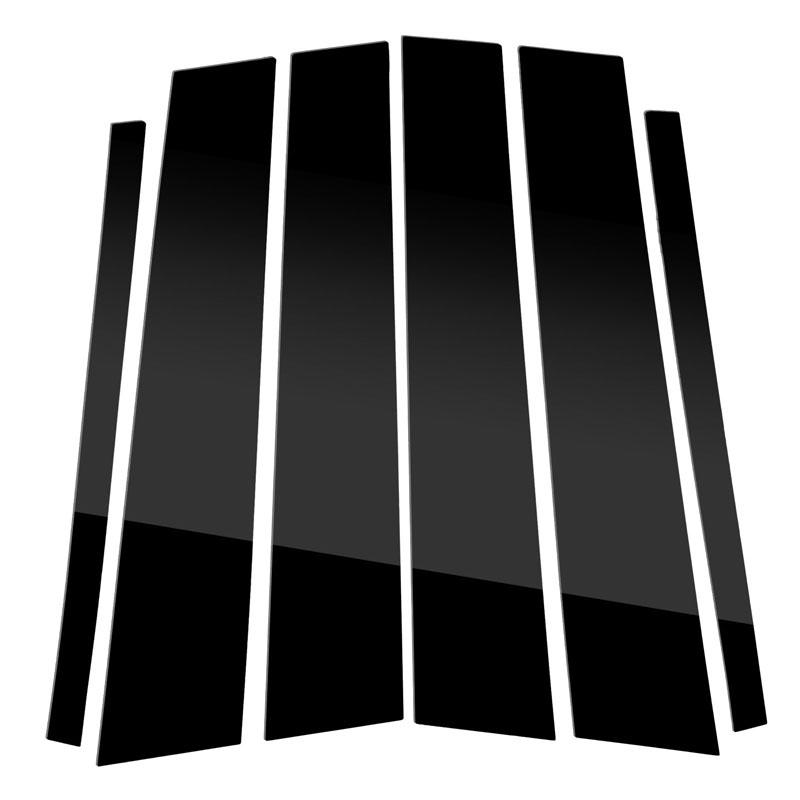 

6 шт., автомобильные стойки, наклейки на обшивку двери, окна, внешние детали колонны BC для Mercedes M-Class W166 2012-2015