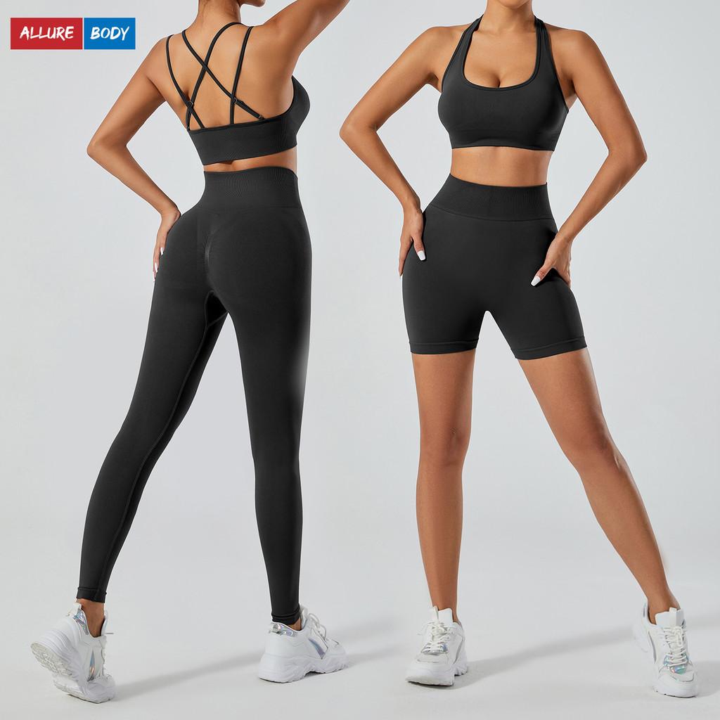 Seamless Yoga Set For Women With Quick Dry Fabric Perfect For Running And Fitness Activities