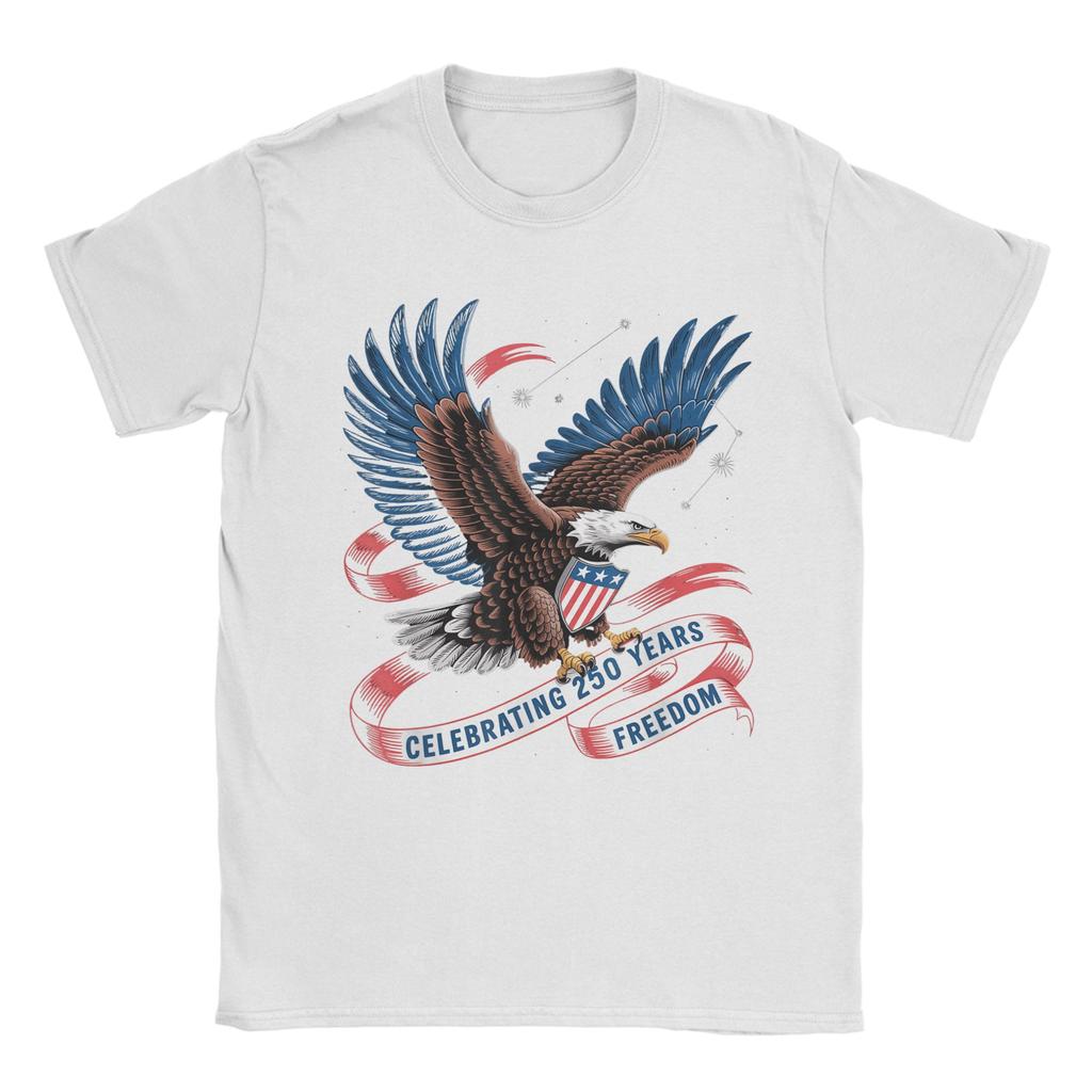 2026 New Men TShirt 250 Years America Anniversary USA 250th Birthday Fashion Tee Shirt Short Sleeve T Shirts Crew Neck Tees