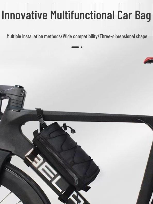 Waterproof Multi-Functional Cycling Bag: Front Beam, Portable Road & Mountain Bike Tube, Rear Storage.