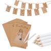 10Sets Wedding Dress Game Card with Pens Guess the Dress Bridal Shower Painting Games Hens Bachelorette Party Wedding Decoration