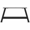 Vidaxl Coffee Table Legs, 2 Pcs, Black, 70X(30-31) Cm, Steel