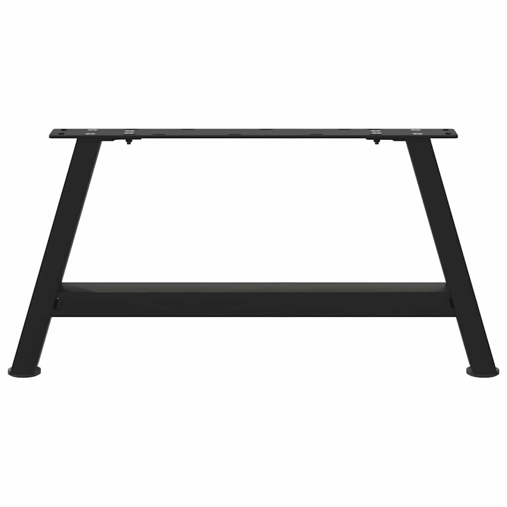 Vidaxl Coffee Table Legs, 2 Pcs, Black, 70X(30-31) Cm, Steel