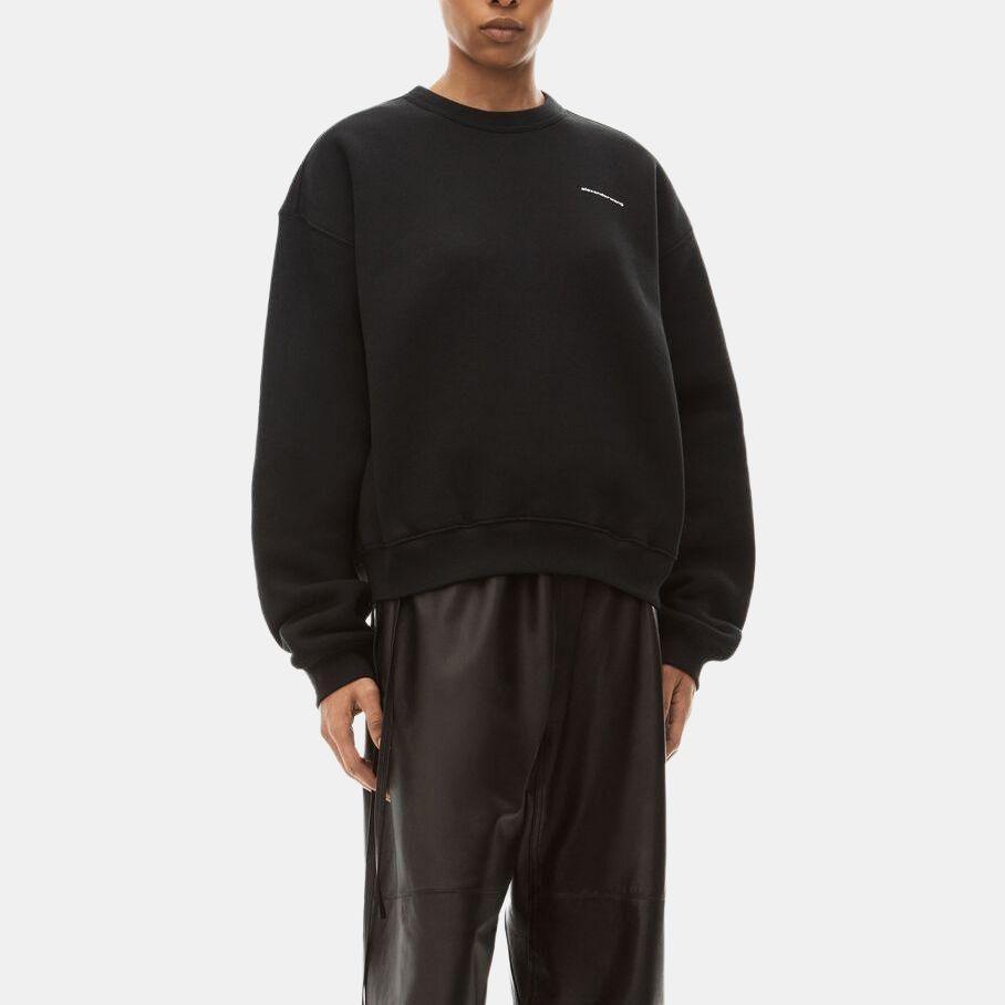 Alexander Wang Sweaters Unisex Black Crew Neck Moderate UCC2221530-001