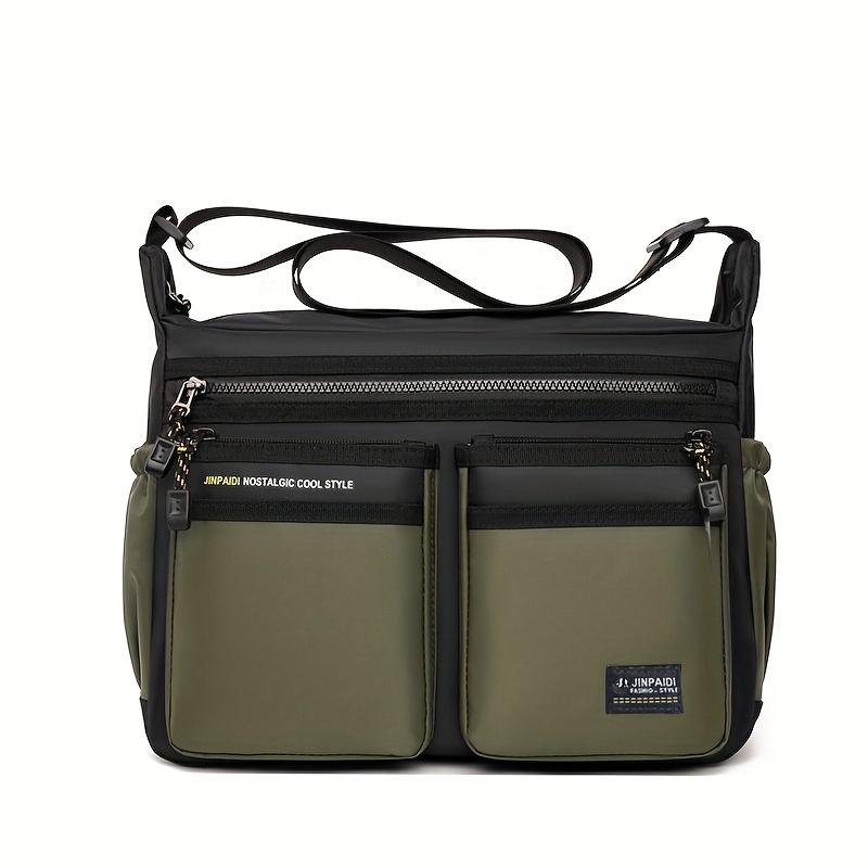 Multifunctional Fashion Casual Shoulder Bag, Waterproof Business Crossbody Bag for Men Daily Commuting