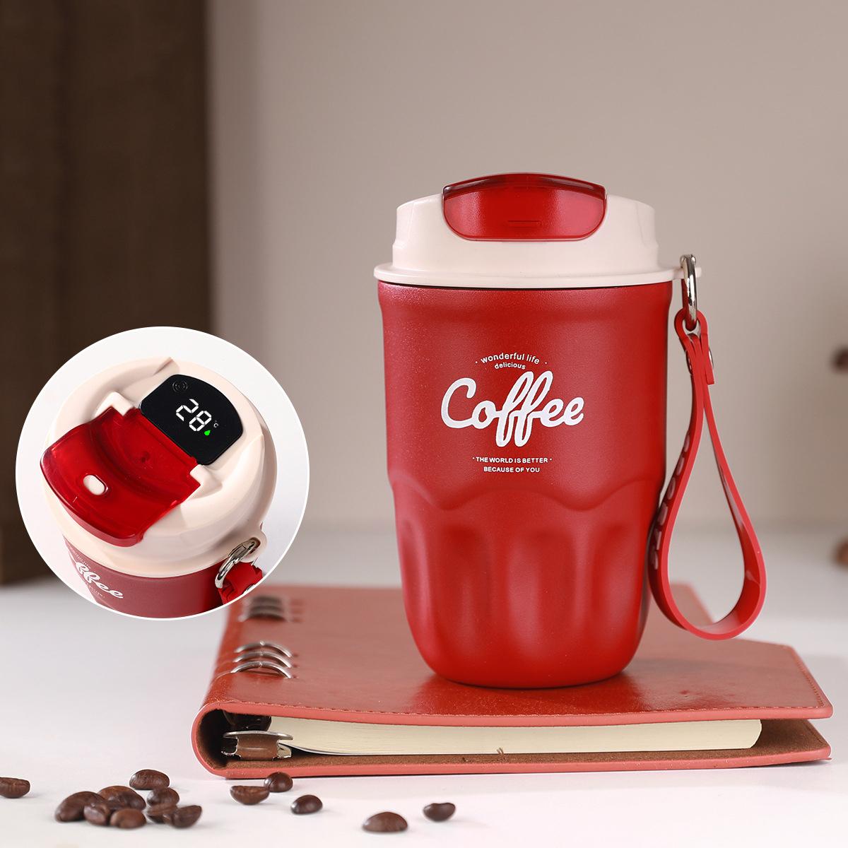 

Летняя кружка для холодной воды для девочек, зимняя теплая бутылка для воды, термос из нержавеющей стали 316, мужская портативная кофейная чашка-компаньон 360ml (smart model)