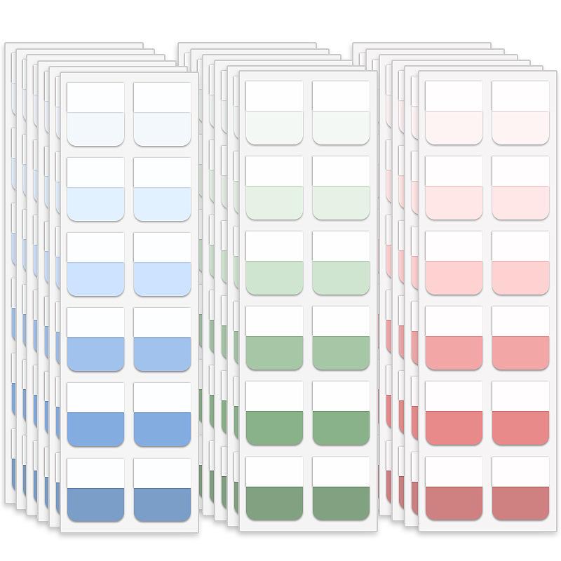 Transparent Writable Index Sticky Notes - Strong Adhesion Markers for Students