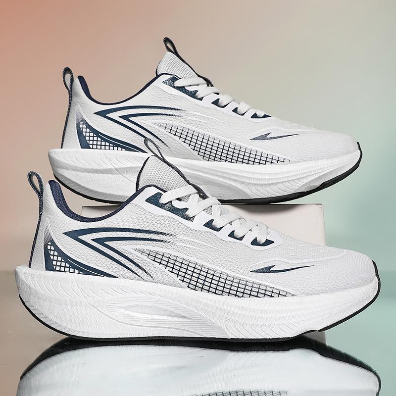 Sneakers Men Marathon Running Shoes Sports Carbon Board Air Cushion Breathable Lightweight Men s Athletic Nonskid 38