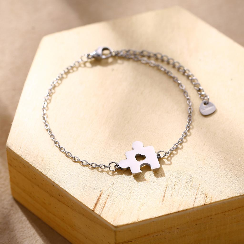 Geometric Animal Bracelet Featuring Dog Cat Owl And Dolphin Charms Minimalist Fashion Jewelry