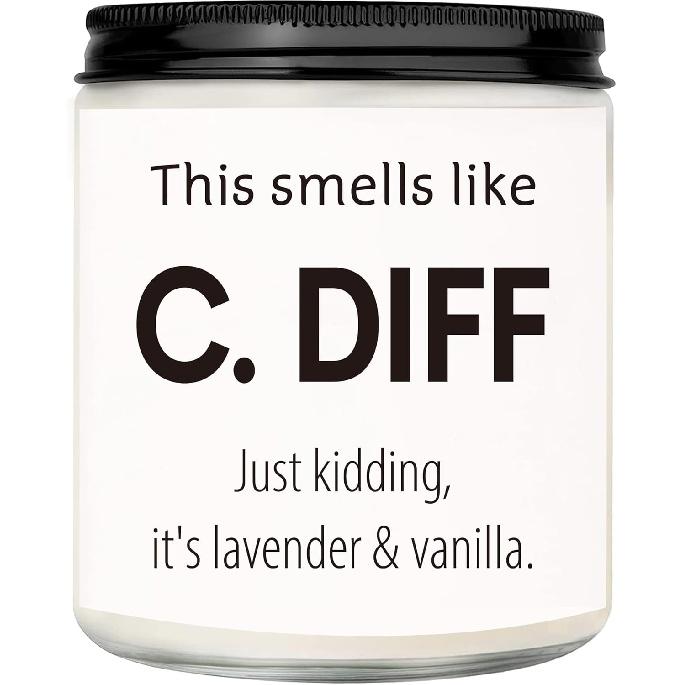 

Женский забавный подарок медсестре, свеча ручной работы с ароматом лаванды и натуральным соевым воском(7 унций),Медсестра Чжоу благодарит за подарок на выпускной, подходящий для будущего