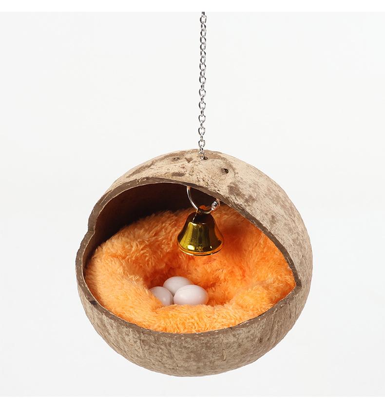 

Натуральный домик для птиц, Натуральный домик для попугая, Домашний попугай One Size оранжевый