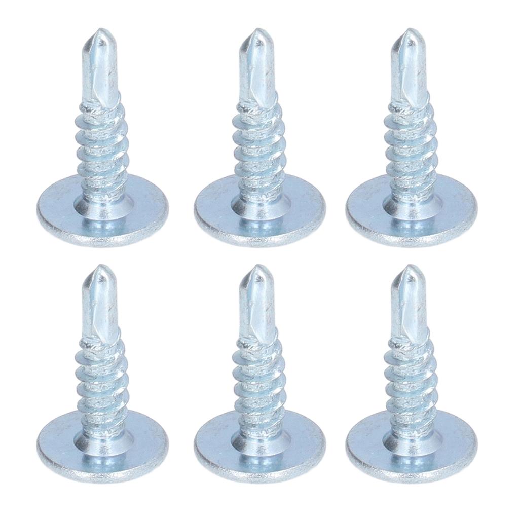 50PCS Round Head Drill Screw Non Slip Carbon Steel Galvanized Self Drilling Screws 4.2x16mm Washer