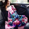 1pz Coperta con Stampa Stitch - Morbida, Coperta per Tutte le Stagioni per Soggiorno, Camera da Letto, Viaggio