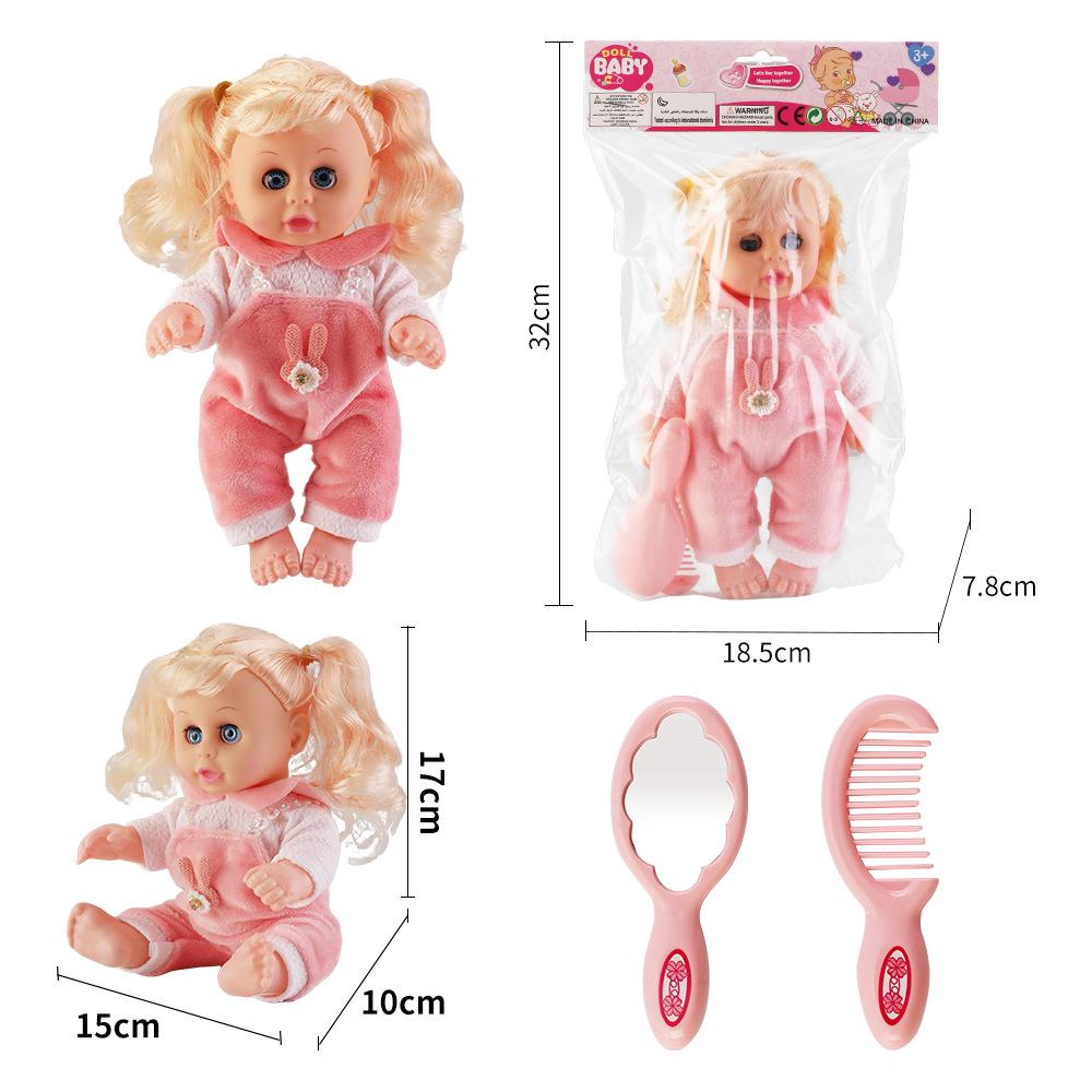10-дюймовая говорящая виниловая кукла-младенец - Мягкая резиновая игрушка для игры в домик