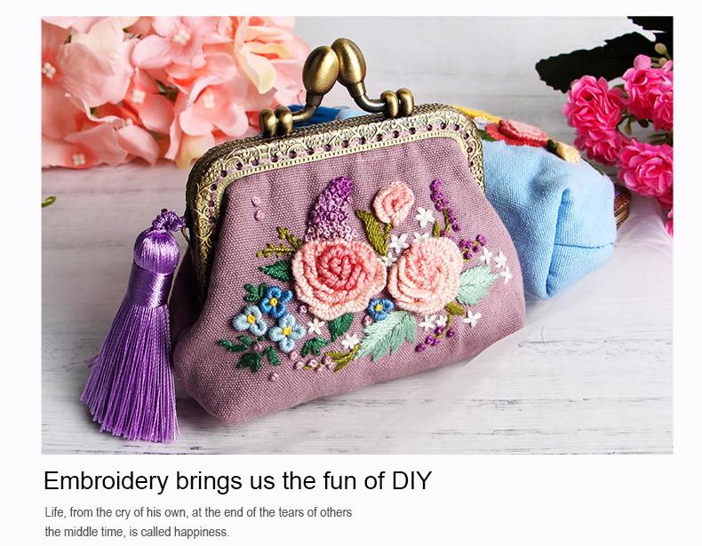 DIY Cross-Border Ethnic Coin Purse: Handmade Embroidered Material Kit for Beginners