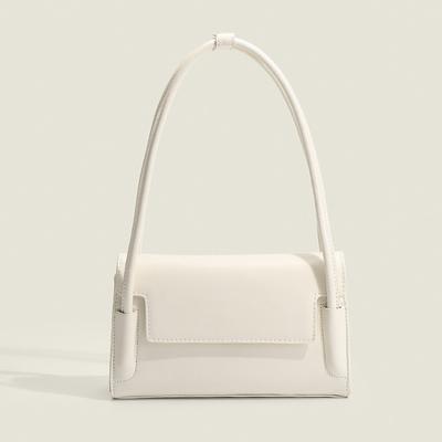 Simple New Women's Bag, High-end Solid Color Underarm Bag, Versatile Styling Small Square Bag, Shoulder Texture Flip Bag.