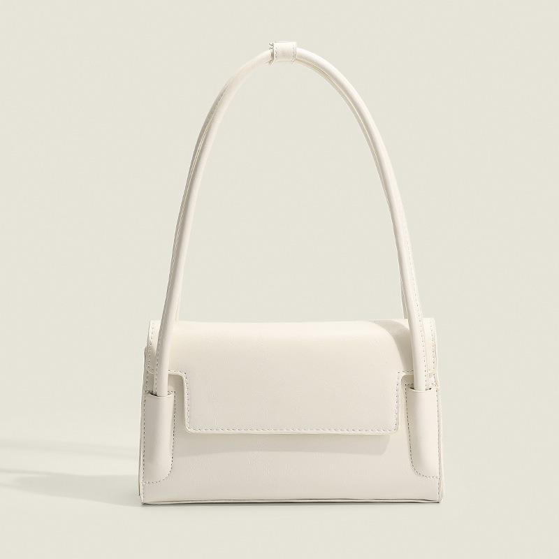 Simple New Women's Bag, High-end Solid Color Underarm Bag, Versatile Styling Small Square Bag, Shoulder Texture Flip Bag.