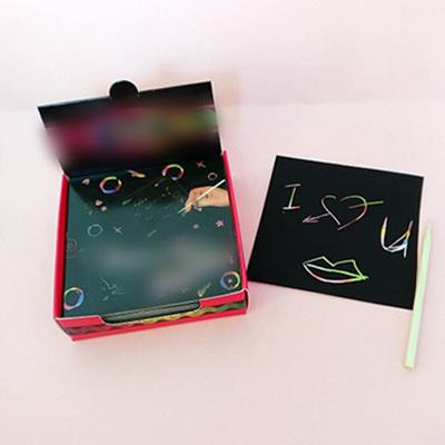 20pcs Blank Engraving Board Scraper Picture Board Scratch Paper Art Scratchboard