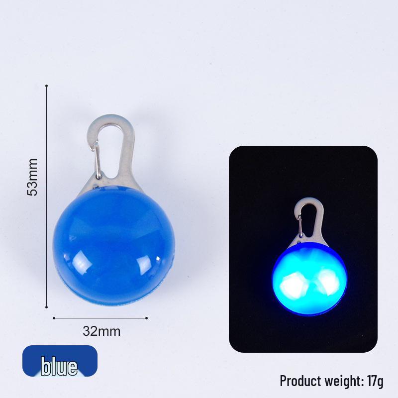 Glow-in-the-Dark Dog Pendant: Anti-Lost Battery-Powered Lightweight Pet Collar Light for Evening Walks