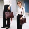 TS JYL laptop bag,Genuine Leather Women Handbag Fit 13 14 Inch Laptop Crossbody Shoulder Bag