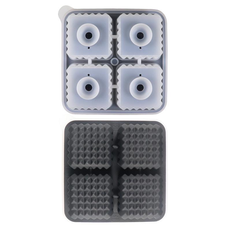 Silicone Ice Hockey Mold - Hand Grenade and Rhombic Ice Stick for Whiskey