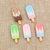 10 Stück 15x40mm Gemischte Farbverlauf Farbe Eiscreme Anhänger Harz Simulierte Lebensmittel Anhänger Für Frau Schmuckherstellung DIY Zubehör
