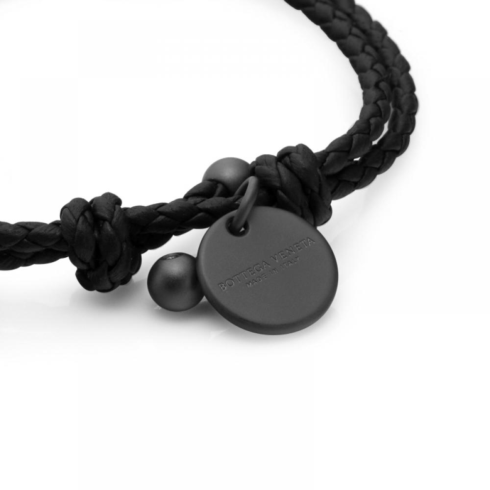 Bottega Veneta Intrecciato Leather Bracelet 339580 V3un1 1275