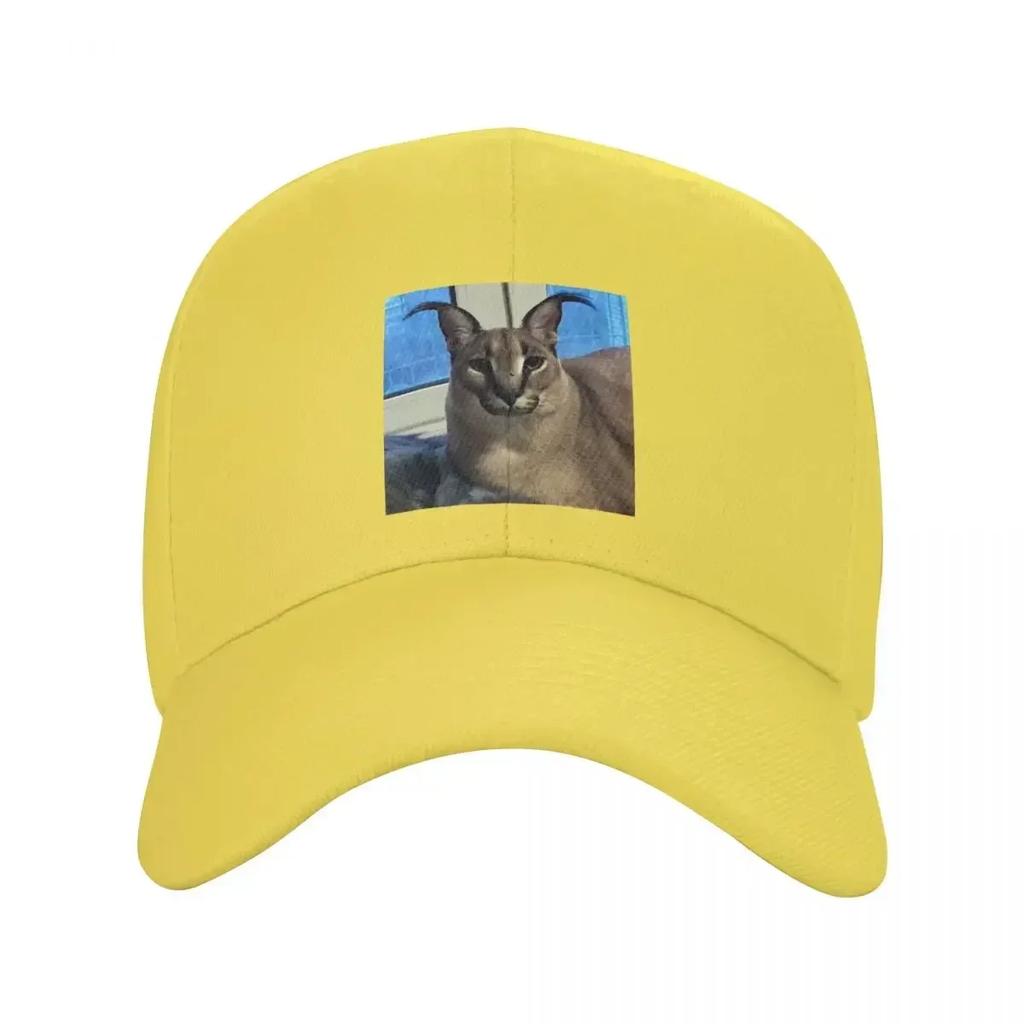 Punk Unisex Big Floppa Funny Meme Baseball Cap Adult Caracal Cat Adjustable Dad Hat Unisex Women Sports Snapback Hats