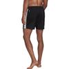 Adidas Swim Sports Casual Beach Striped Shorts Men Bottoms Black HA6956