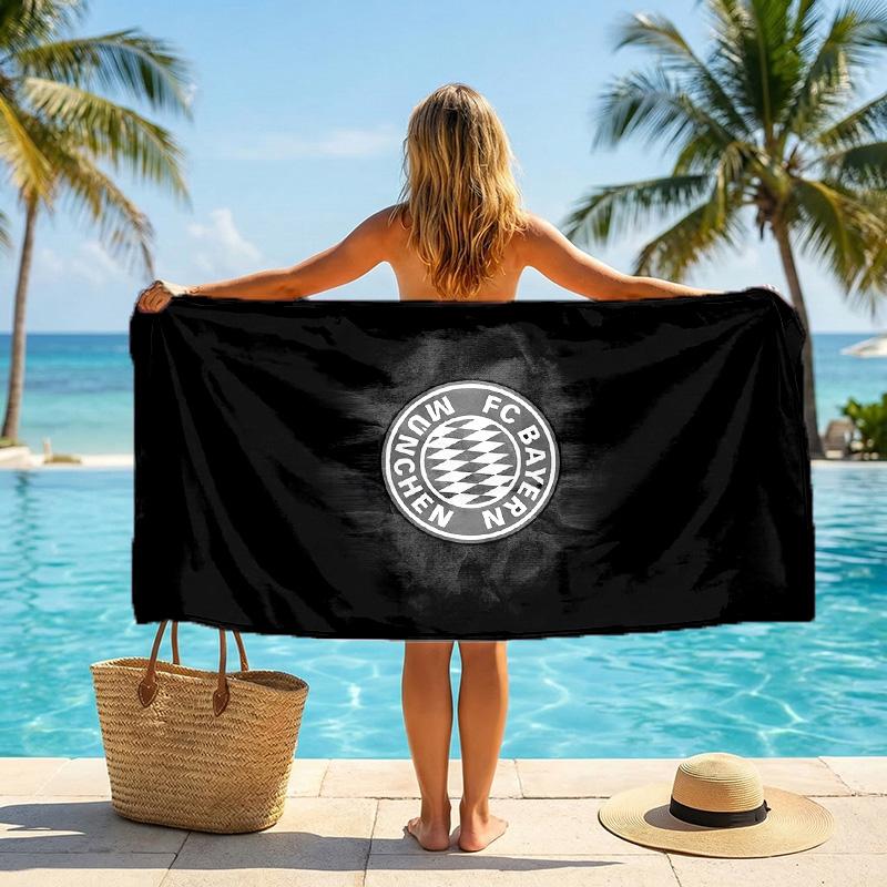 Prosop de Plajă Bayern München Microfibră Moale Prosop de Vară Uscare Rapidă Prosop Absorbant pentru Plajă Piscină Călătorie