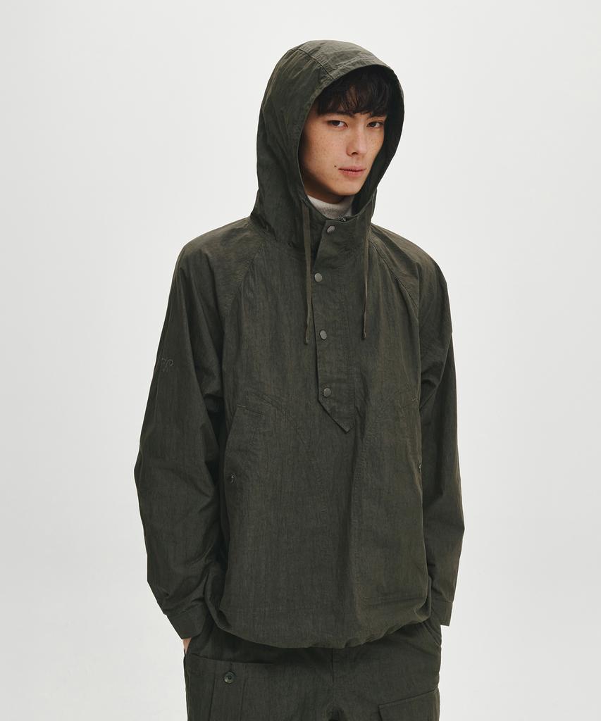 HELEMENT Ryan Hooded Anorak Jacket (Khaki)