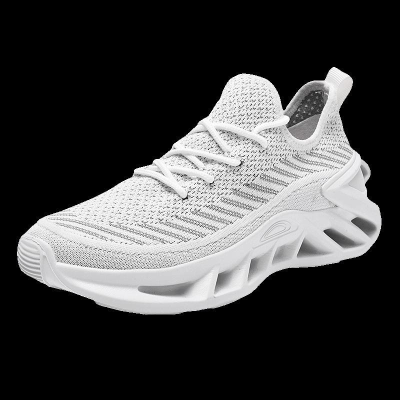 

Men s shoes Four seasons shoes Breathable fly-woven mesh mesh shoes Soft sole Light height increase Casual running shoes Non-slip sports 44