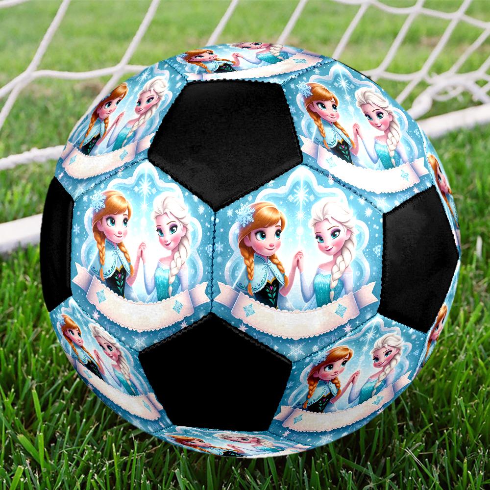 Elsa Theme Size 5 Soccer Ball, Suitable for Both Indoor and Outdoor Matches, a Gift Suitable for Everyone.