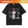 Individuelles Japanisches Heißes Anime Elfen Lied T-Shirt Vintage Gewaschen Y2K Manga Übergroß Unisex Heißes Produkt Weich Hohe Qualität Waschen