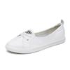 Genuine Leather, Light-mouth White Shoes, Children's Summer One-pedal Flat-soled New Thin and Versatile Single Shoes, Lazy Shoes