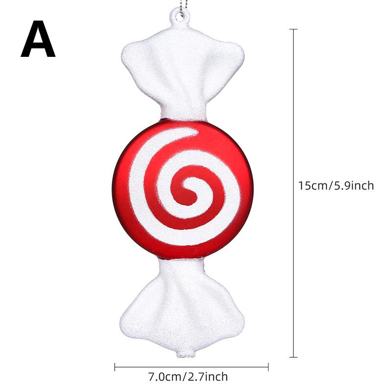 

Рождественский декор в красно-белую цветовую гамму Цвет Navidad Праздничные принадлежности Новогодние рождественские конфеты Подвесные украшения для помещений