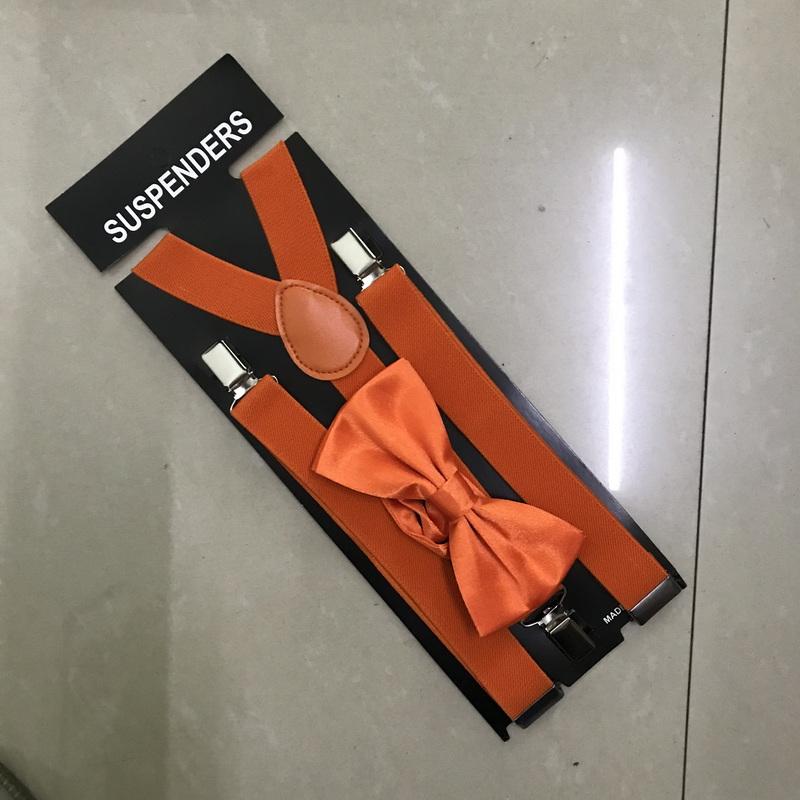 Ensemble classique de bretelles et nœud papillon, bretelles élastiques réglables en Y de 2,5 cm de large avec 3 clips, nœud papillon tissé pré-noué de 12 cm, taille unique pour hommes et femmes